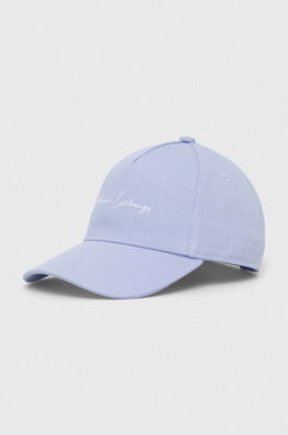 Armani Exchange șapcă De Baseball Din Bumbac Culoarea Violet, Cu Imprimeu Dama