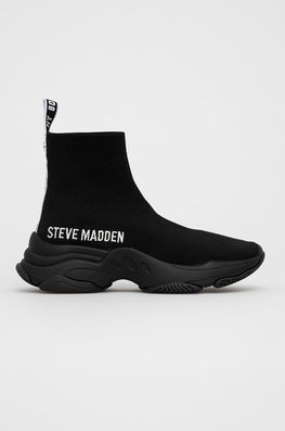 Steve Madden Pantofi Master Culoarea Negru, Cu Toc Plat Dama, Textil