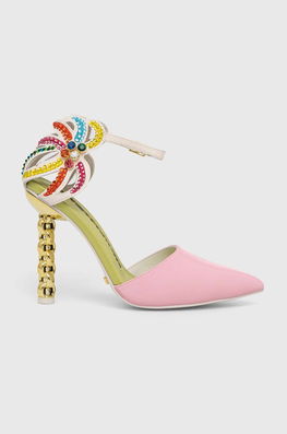 Kat Maconie Pantofi Cu Toc Ezili Dama Multicolor, Piele, Toc Subtire