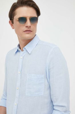 BOSS Camasa De In BOSS ORANGE Cu Guler Clasic, Regular Bărbaţi Albastru, Casual