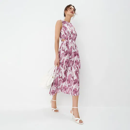 Mohito - Rochie midi cu modele - Alb