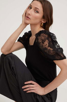 Answear Lab Bluza Culoarea Negru Dama, Casual