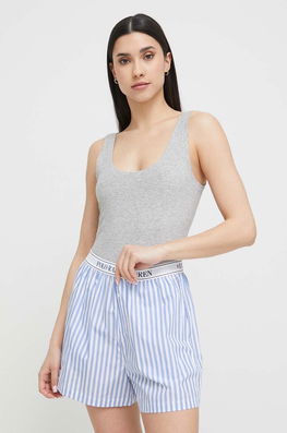 Polo Ralph Lauren Maiou De Pijama Culoarea Gri Dama, Tricotaj, Model Melanj