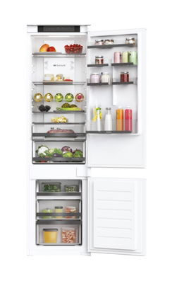 Combina frigorifica incorporabila cu 2 usi Haier HBW5519E, No Frost, 279 l, 55 cm, Wi-Fi, Iluminare LED, Super Cooling, Super Freezing, Clasa E