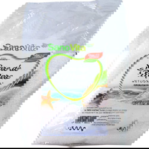 Sare de Mare Grunjoasa, 500 g Sanovita