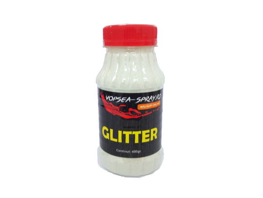 Sclipici Decorativ Alb Glitter decorativ 400gr