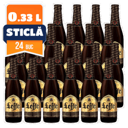 Leffe bruna sticla 0.33 L - 24 buc/bax