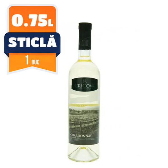 Cramele Cricova Chardonnay Alb Demisec 0.75L