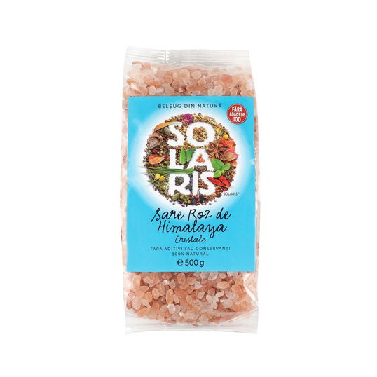 Sare Roz de Himalaya Cristale, 500g - Condimente Solaris