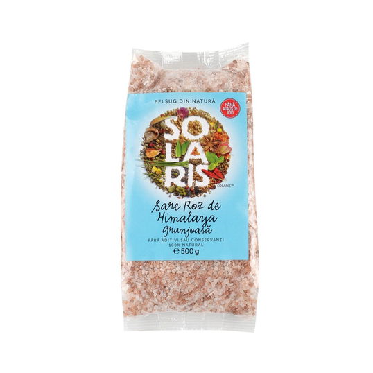 Sare Roz de Himalaya, Grunjoasa, 500g - Condimtente Solaris