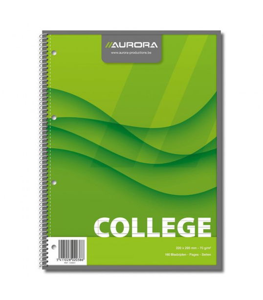 Caiet A4 cu spira 80 file College AURORA