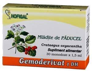 Hofigal Gemoderivat din mladite de paducel, 30 monodoze x 1.5 ml