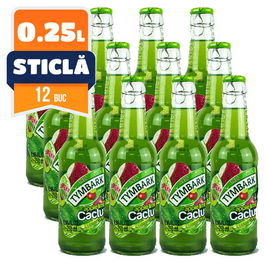 Tymbark cactus-lime-apple Sticla 0.25 L, 12 buc/bax