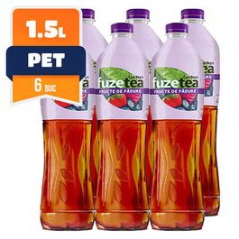 Fuze Tea Fructe de padure Pet 1.5 L, 6 buc/bax