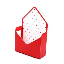 Cutii tip plic - roșu (set 12 buc)