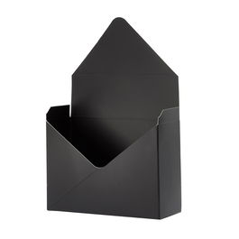 Cutie tip plic lucioasă - negru (set 12 buc)