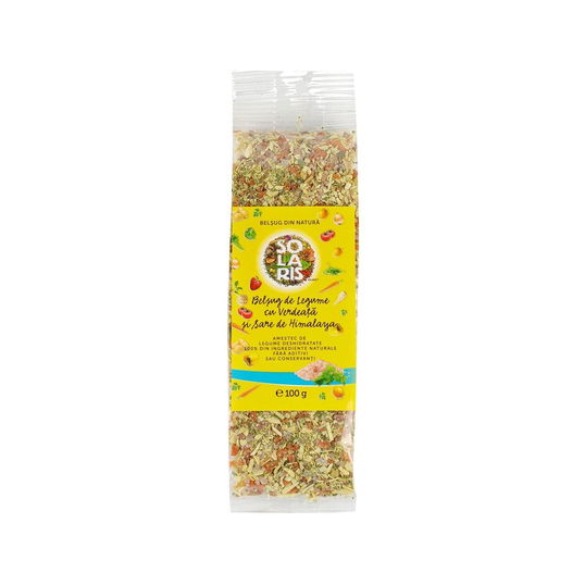 Belsug de Legume cu Verdeata si Sare Roz de Himalaya, 100g - Condimente Solaris