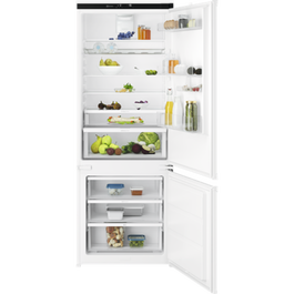 Combina frigorifica incorporabila Electrolux ECB7TE70S, No Frost, 70 cm, 376 litri, DynamicAir, Clasa E, Alb