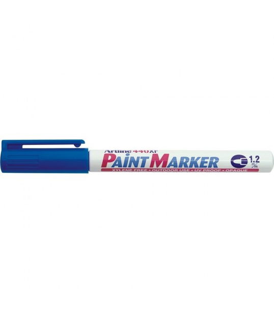 Marker cu vopsea diverse culori, corp metalic, varf rotund 1.2 mm ARTLINE