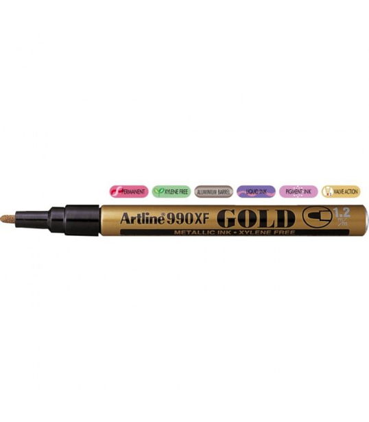 Marker cu vopsea diverse culori, corp metalic, varf rotund 2.3 mm ARTLINE