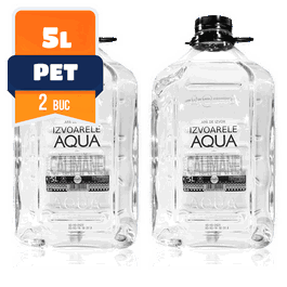 Izvoarele Aqua PET 5L, 2 buc/bax