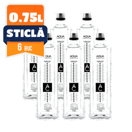 Aqua Carpatica plata sticla 0.75 L, 6 buc/bax