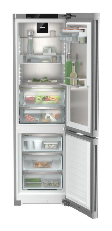 Combina frigorifica Liebherr CBNstd 578i, BioFresh Professional cu HydroBreeze, NoFrost, 359 l, SmartDeviceBox, SoftTelescopic, Clasa D, Inox