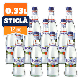 Borsec plata sticla 0.33 L 12 buc/bax