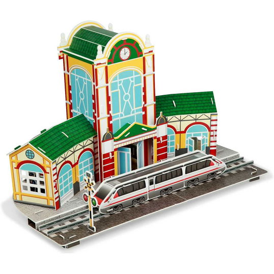 Set constructie puzzle 3D - Gara tren Fiesta Crafts FCT-3049 B39017663