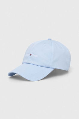 Tommy Jeans șapcă De Baseball Din Bumbac Neted Dama Albastru