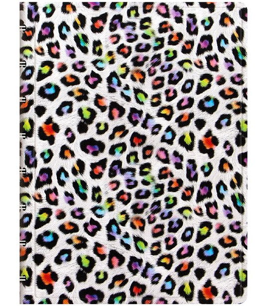 Agenda Notebook Patterns cu spirala si rezerve A5 Leopard FILOFAX