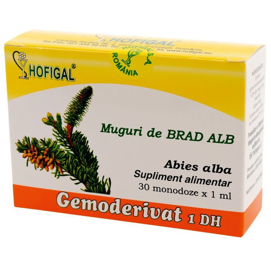 Muguri de Brad Alb Gemoderivat 30 monodoze x 1ml