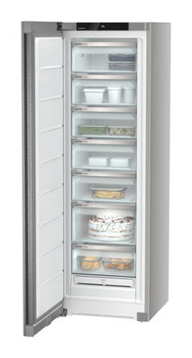 Congelator Liebherr SFNsde 5227, NoFrost, 60 cm, 277 L, VarioSpace, SuperFrost, Clasa E, Inox antiamprenta