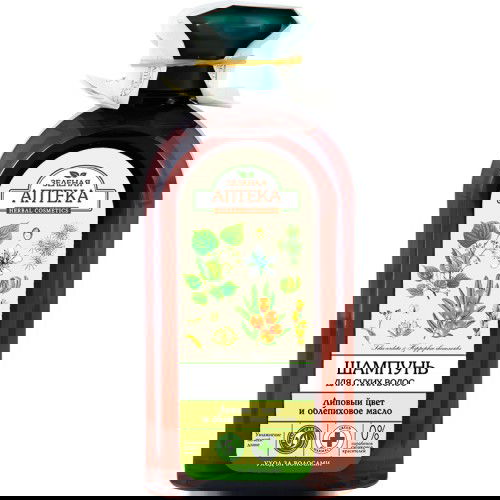 Sampon pentru Par Uscat cu Extract de Tei si Ulei de Catina, 350ML