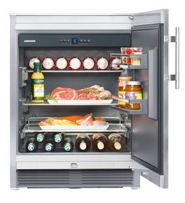 Frigider pentru exterior Liebherr OKes 1750, 60 cm, MagicEye, yala cu cheie, Clasa B, Inox antiamprenta