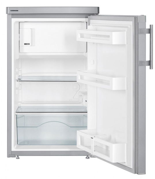 Minibar Liebherr Tsl 1414, inox, 122 l, clasa F, 50 cm latime, compartiment congelator