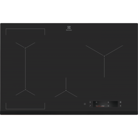 Plita incorporabila cu inductie Electrolux EIS8648, 80 cm, Gri, SensePro