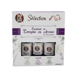 Set Uleiuri Esentiale Selection (Lavanda, Menta, Tea Tree) 3X5ML Solaris