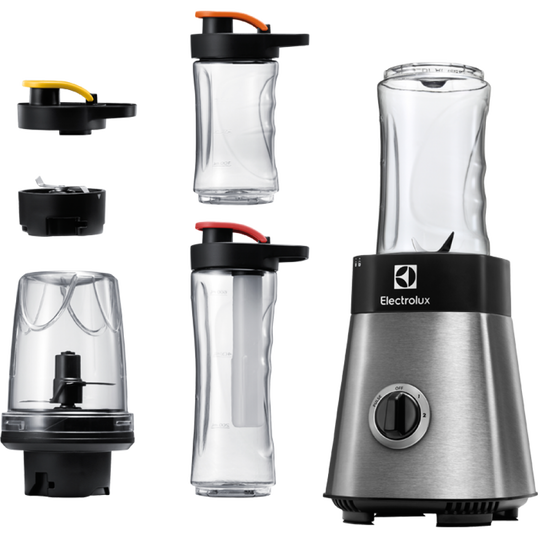 Blender Electrolux ESB2900, 400 W, 1 cana cu element racire, 2 sticle 300 ml incluse, accesoriu macinat cafea