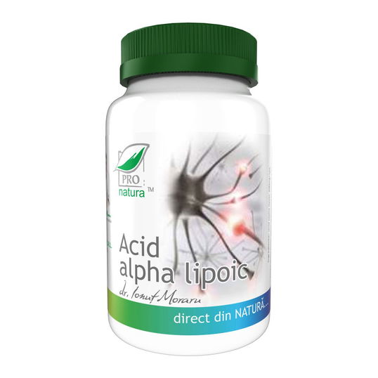 Acid Alpha Lipoic pret mic la 60 capsule Pro Natura