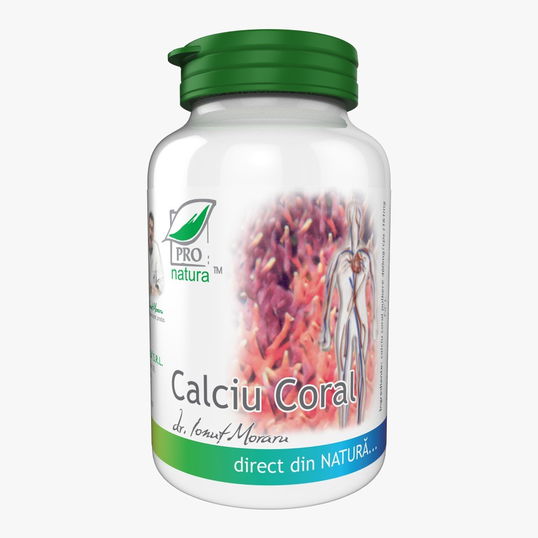 Calciu Coral, 60 capsule Pro Natura