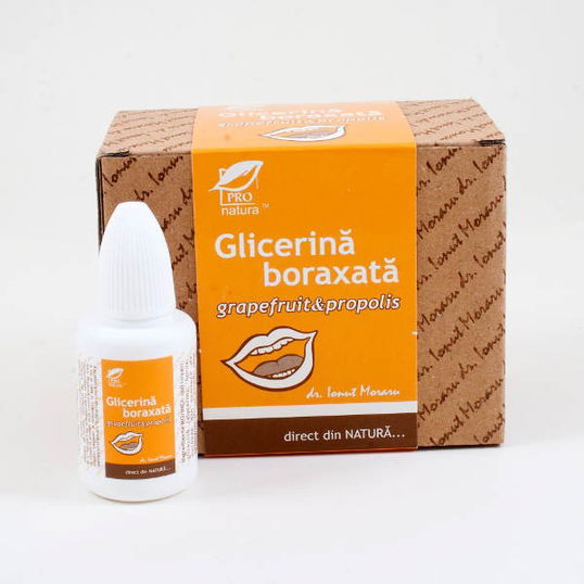Glicerina Boraxata cu Grapefruit si Propolis, 15ML Pro Natura