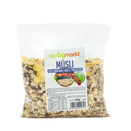 Musli cu 40% Fructe, 450g Springmarkt