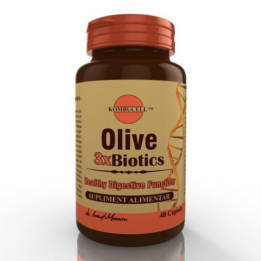 Maslin, Olive 3xBiotics, 40 capsule Pro Natura