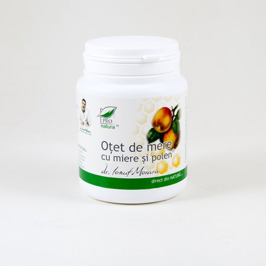 Otet de Mere cu Miere si Polen, 150 capsule Pro Natura
