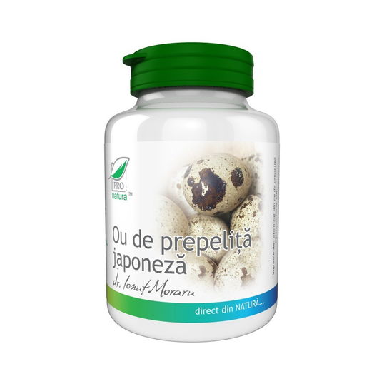 Ou de Prepelita Japoneza, 90 capsule Pro Natura