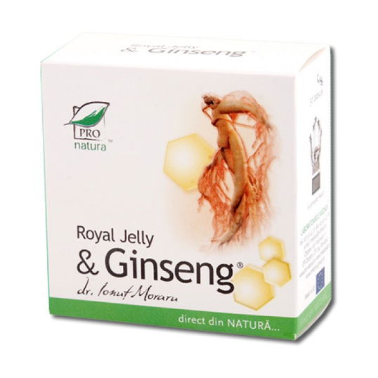 Royal Jelly si Ginseng, 30 capsule Pro Natura