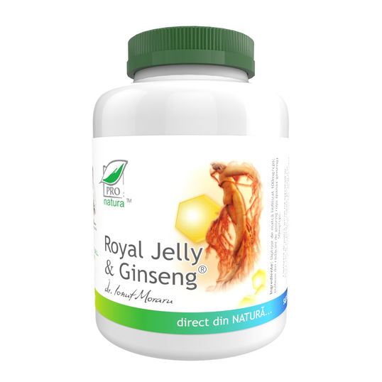 Royal Jelly si Ginseng, 200 capsule Pro Natura