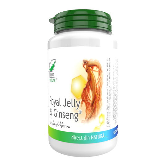 Royal Jelly si Ginseng, 60 capsule Pro Natura
