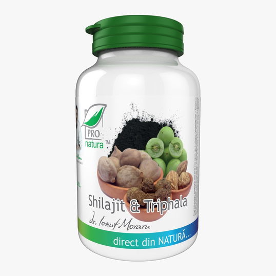 Shilajit si Triphala, 40 capsule Pro Natura